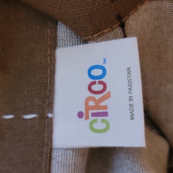 Circo Boy's curtains, 54'x84', brown w/ Kelly green, baby blue & beige stripes - Picture 5 of 7